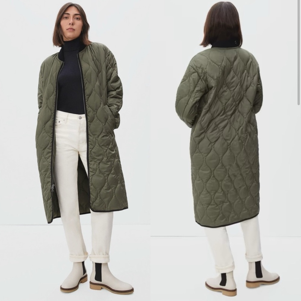 Everlane quilted liner coat